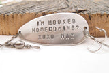 Creative Homecoming Dance Fishing Lure Promposal to Girl Proposal to Boy Unique Idea to Ask Her Him Will you go to Homecoming Boyfriend Date