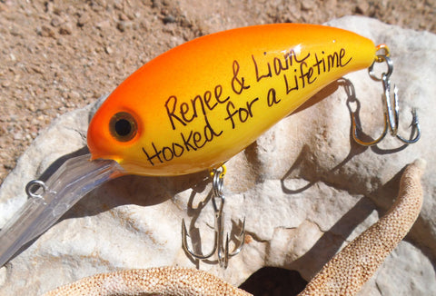 Personalized Fishing Lure Gift Hooked on You Fishing Lure Boyfriend Gift  Anniversary Gift Men's Gift Birthday Gift Personalized Name for Him -   Israel