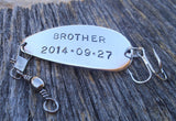 Personalized Fishing Lure Brother of the Bride Gift for Brother of the Groom Wedding Gifts for Brother In Law Unique Gift for Little Brother