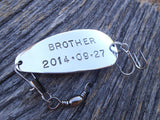Personalized Fishing Lure Brother of the Bride Gift for Brother of the Groom Wedding Gifts for Brother In Law Unique Gift for Little Brother