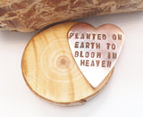 Planted on Earth to Bloom in Heaven Memorial Jewelry Death of Baby Stillborn Miscarriage Memento for Parents Loss of Child Remembrance Gift