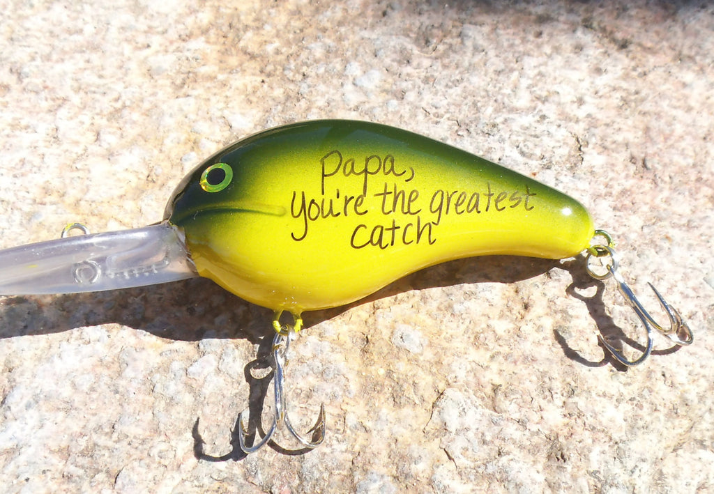 My Greatest Catch Fishing Lure Crankbait for Mens Birthday Gift for Hu – C  and T Custom Lures