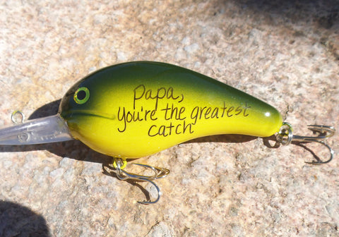 My Greatest Catch Fishing Lure Crankbait for Mens Birthday Gift