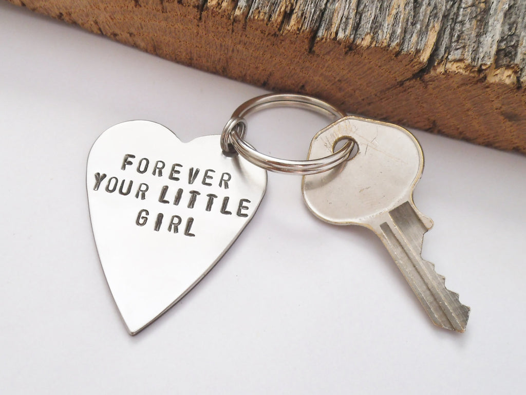Dad Keychain Wedding Day Keychain Forever Your Little Girl Key Chain P – C  and T Custom Lures