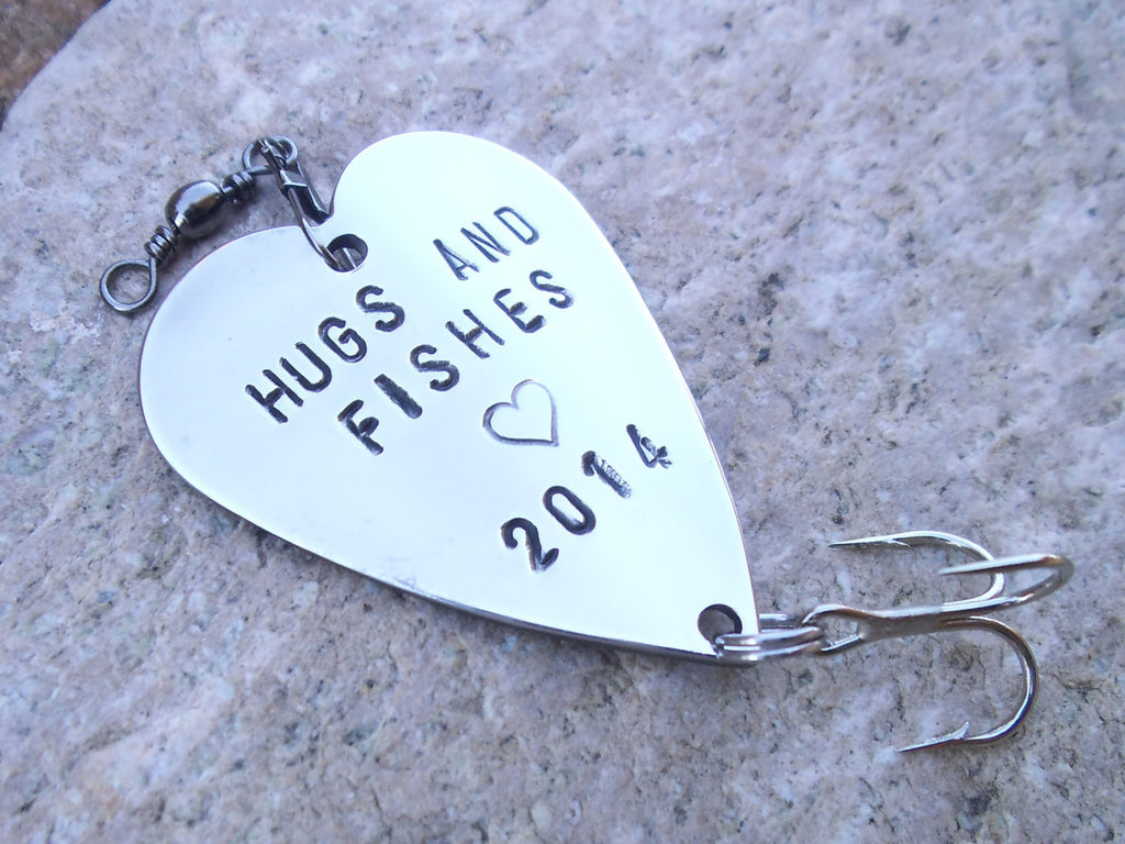 Holiday Gift Thanksgiving Hostess Idea Hugs & Kisses Wedding Favor Hugs and Fishes 2015 Marine Dad Christmas Outdoor Sports Gift fo Husband