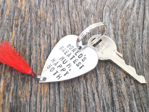 Mother's Day Gift Mom Keychain for Her Birthday for Mum World's Greate – C  and T Custom Lures