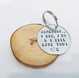 Inspirational Quote Keychain for Women Gift for Christmas Wife Anniversary Gift I Love You Always Personalized Jewelry Girlfriend Key Ring