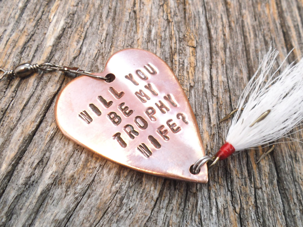 READY TO SHIP Will You Marry Me Fishing Lure Men Marriage Proposal Trophy Wife Asking Her Marry You Propose Girlfriend Boyfriend Engagement