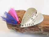 Daddy Gift for Christmas Father Daughter Fishing Lure for Men Birthday Dad of Girls Twins Mommy Gift for Grandparents Kids Him