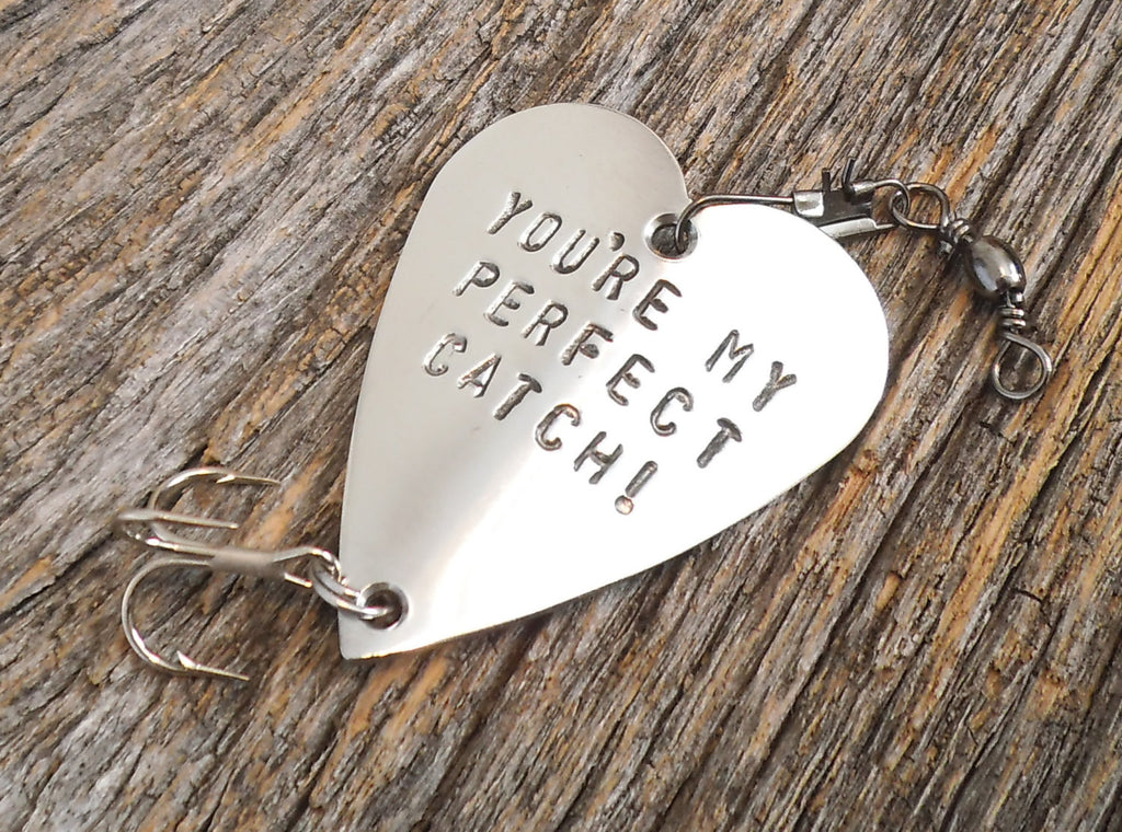 Valentines Day for Girlfriend You're My Perfect Catch Fishing Lure Hus – C  and T Custom Lures