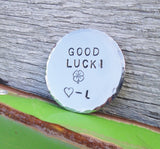 Gifts for Military Husband Wife Deployed Soldier Good Luck Gift High School Graduate Golf Ball Marker Tournament New Driver Lucky Memento