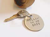 Cadillac Keychain for Men Gifts for Cadillac Enthusiast Keyring Boyfriend Birthday Cadillac Jewelry Personalized Key Chains for Husband Son