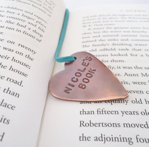 Handstamped Bookmark for Daughter Son Birthday Mom Mothers Day Daughter Birthday Book Marker Best Friend Bookmarker Book Lover Bridal Shower