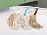 Love You To the Moon and Back - Metal Bookmark