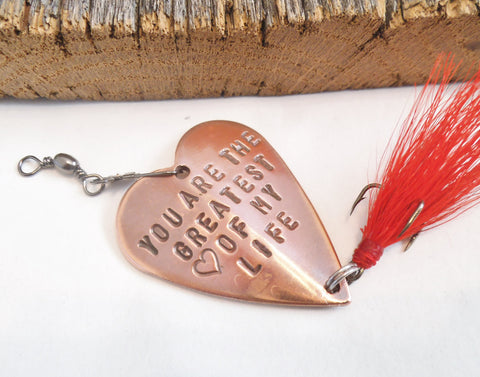 Personalized Gift Husband Father's Day Dad You Are The Greatest Love of My Life Fishing Lure Mes Gift Custom Gift Boyfriend Anniversary Gift