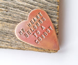 My Heart Belongs to a Cowboy Gifts for Cowgirl Girlfriend Copper Wallet Insert Boyfriend Personalized Rancher Gift Rodeo Jewelry Bull Rider