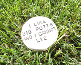 Funny Golf Ball Marker for Groomsman Gift Best Man Bachelor Party I Like Big Putts & I Cannot Lie Men Golf Gift Brother Golfer Birthday Dad