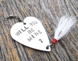 Will You Be Mine Unique Marriage Proposal Idea Fishing Lure Men Wedding Proposal Idea Fiance Asking Someone To Marry You Guys