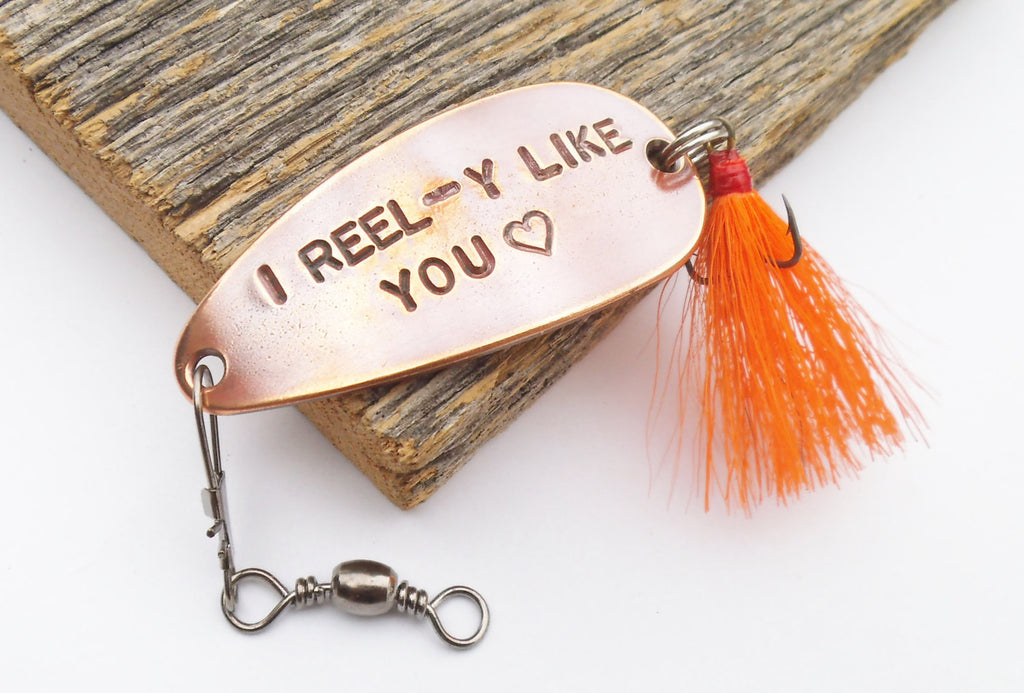 I Reel-y Like You - Personalized Spoon Lure for Boyfriend or Girlfrien – C  and T Custom Lures