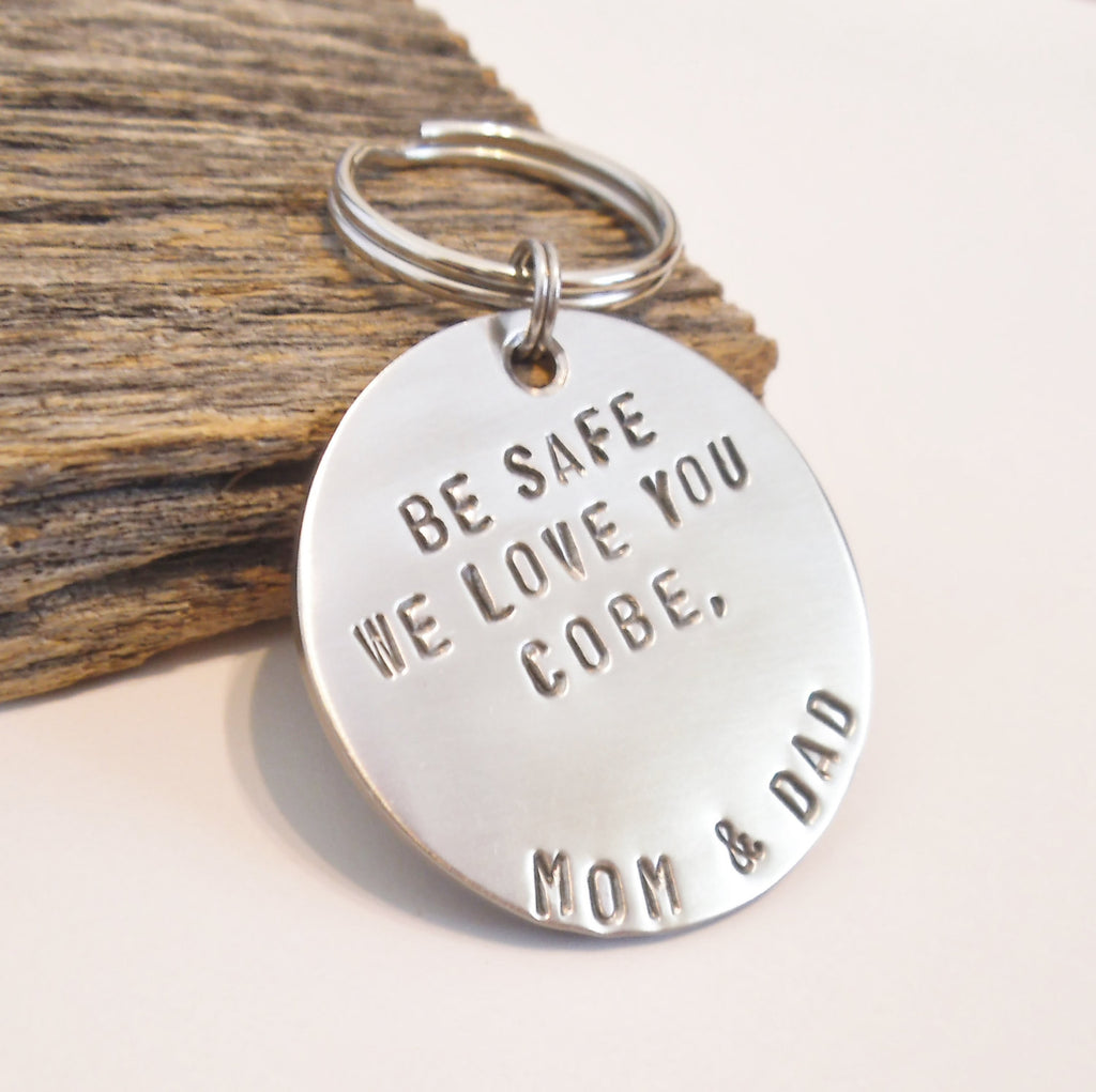 Keychain Graduation Gift Son Graduating High School Graduate Gift Child Personalized Keychain Class of 2015 Keyring Daughter from Mom & Dad