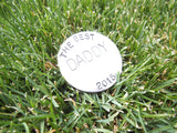 Best Dad Ever Personalized Ball Marker for Father's Day Grandpa Gift for Birthday Papa Retirement Gift for Golfer Best Friend Men Golf Gift