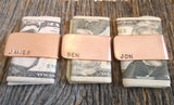 3 Custom Money Clips for Wedding Favors for Men Gift Idea Set of Three Moneyclips for Best Friends Personalized Bachelor Party Gift Best Man