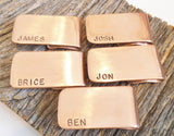 5 Men's Money Clips for Groomsmans Gift Idea Set of Five Moneyclips for Men Personalized Wedding Gift Usher Brother of the Bride Groom's Dad