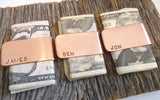 3 Custom Money Clips for Wedding Favors for Men Gift Idea Set of Three Moneyclips for Best Friends Personalized Bachelor Party Gift Best Man