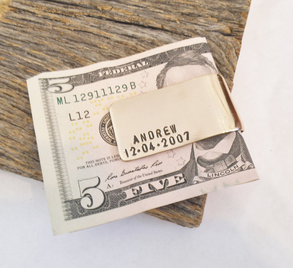 Anniversary Gift Personalized Money Clip