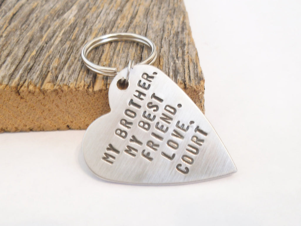 Brother of the Bride Gift for Big Brother Birthday Best Friend Keychain for Brother Sister Gifts Little Brother Graduation Gift Wedding Day