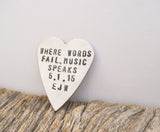 Personalized Guitar Picks Personalized for Him Boyfriend Gift for Anniversary Where Words Fail Music Speaks Custom Guitar Pick Husband Mens