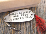 Father's Day Gift for Dad First Father's Day Fishing Lure for Husband Fathers Day Gift from Kids Gift from Son Father's Day from Daughter