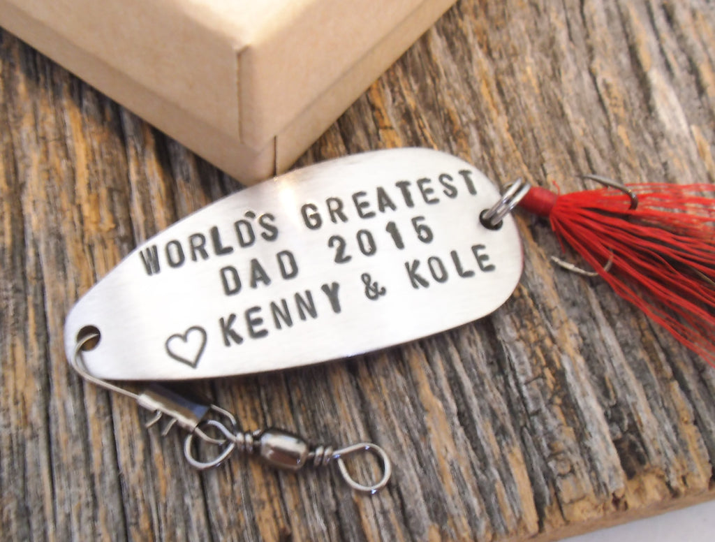 World's Greatest Dad - Personalized Spoon Lure for Fathers from Kids