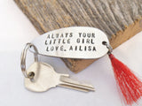 Always Your Little Girl Customized Keychain - Wedding Gift for Dad