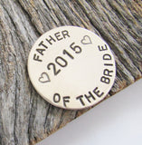 Father of the Bride Gift Golf Ball Marker Father of the Groom Golf Gift Wedding Gift for Dad from Daughter Personalized Golf Favors for Men