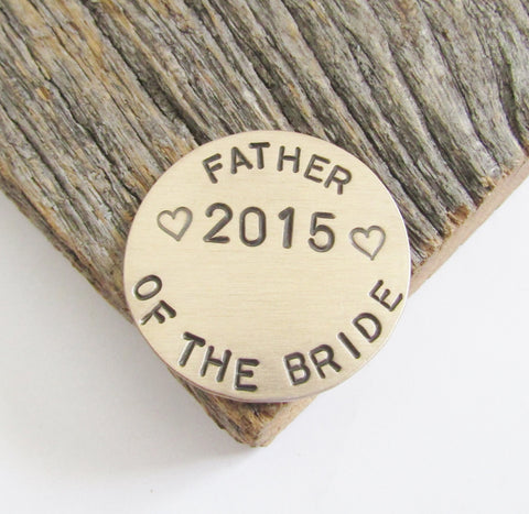 Father of the Bride Gift Golf Ball Marker Father of the Groom Golf Gift Wedding Gift for Dad from Daughter Personalized Golf Favors for Men