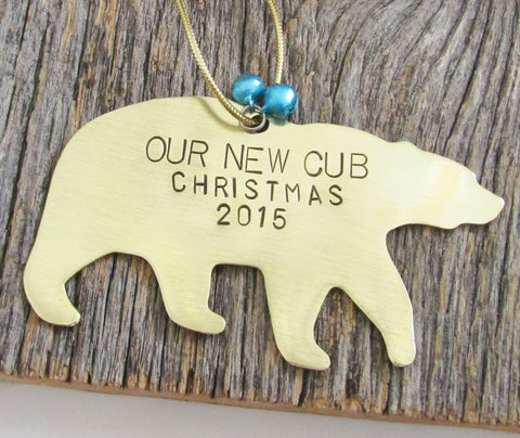 First Christmas as a Mama Bear Ornament, Personalized