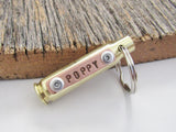 Personalized Bullet Keychain - Custom Hunting Gift for Grandpa