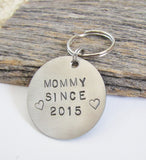 New Mom Jewelry for Mother Keychain Mommy Keyring Personalized Women's Keychain New Mommy Gift for Daughter In Law Present Mom Birthday Gift