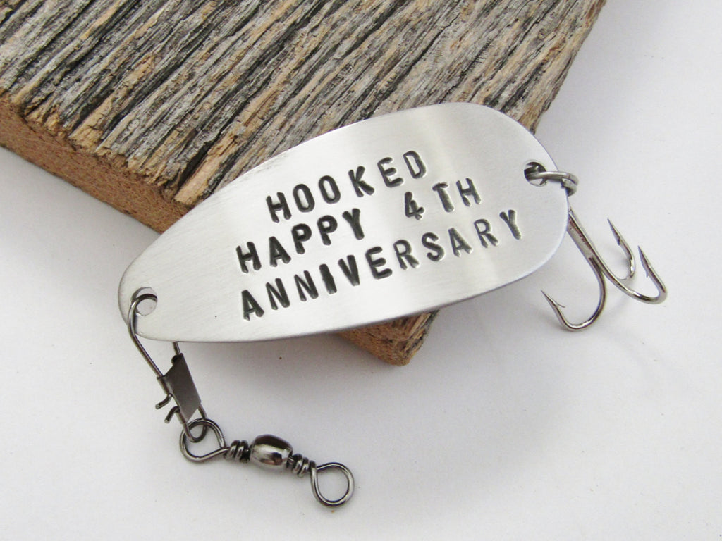 4th Anniversary Gift for Him 4 Year Anniversary Fourth Wedding Annives – C  and T Custom Lures