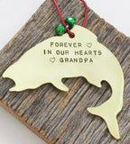 Memorial Ornament Grandpa Fishing Grandfather Remembrance Ornament In Loving Memory Gift Loss of Mother Child Father Forever in Our Heart