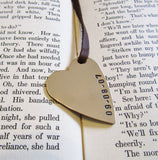 Anniversary Bookmark Personalized Wedding Bookmark for Him Bookmarks for Wife Anniversary Gift Bronze Book Mark Copper Gift for Husband Men