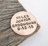 Junior Groomsman Gift Golf Gift for Men Jr Groomsman Ball Marker Perfect Gift for Groomsmen Personalized Groomsman Gift Bachelor Party Favor
