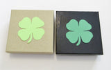 Gift Wrap Option Small Gift Box with Clover Shaped Handwritten Notecard Add On Only Personalized Card with Message of Choice St Patricks Day