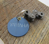 Motorcycle Keychain Boyfriend Keychain Brother Christmas Gift Teen Boy Team Yamaha Key Chain MX Gift Trail Riding Motocross Son Keyring Blue