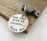 Will you Marry Me Keychain Surprise Proposal Girlfriend Unique Keychain Motorcycle Most Creative Proposal Idea Men Ride Away with Me Forever