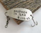 Brother In Law Gift for Brother In Law Wedding Gift for Brother of the Groom Brother of the Bride Fishing Lure Groom Gift Him Wedding Favor