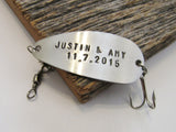 Christmas Gift Couples Gift Stocking Stuffer Small Giftable Engagement Gifts Wedding Gifts Bride and Groom Save the Date Card Fishing Lure