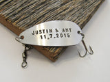 Christmas Gift Couples Gift Stocking Stuffer Small Giftable Engagement Gifts Wedding Gifts Bride and Groom Save the Date Card Fishing Lure
