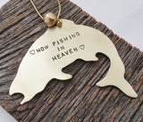 Now Fishing in Heaven - Personalized Memorial Ornament
